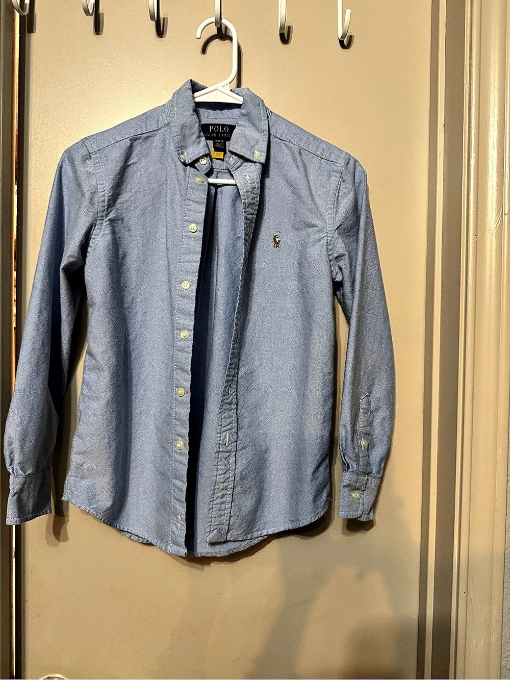 Polo Ralph Lauren Cotton Oxford Button-Down Shirt Blue Medium
